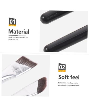 Outanaya 3pcs Set Concealer Brush Angled Eyeliner Brush Eyebrows Brush Eye Brush Eyeshadow Brush Wood - Buy Online on GoSupps.com