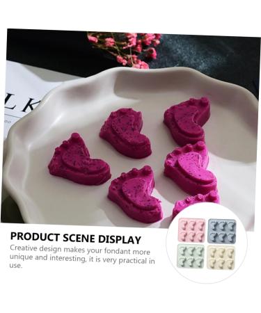 IMIKEYA Kitchen Tools 12 Pcs Footprint Baking Mold Tool Handmade Soap Child Silica Gel Kitchen Tool 15.8X13.2X1.5CMx3pcs Assorted Colorx3pcs - Buy Online on GoSupps.com