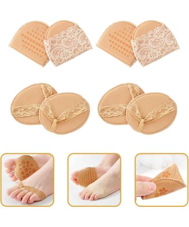 4 Pairs Metatarsal Cushions & Sole Pads for High Heels - Non-Skid Forefoot Socks & Neuroma Support - Buy Online on GoSupps.com