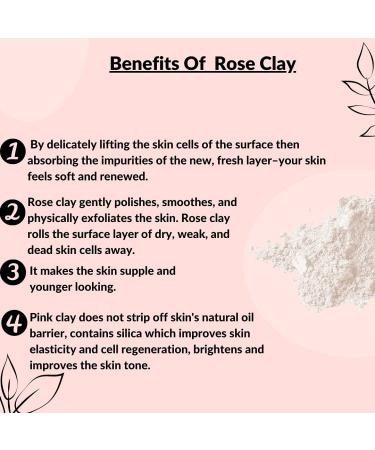 Mi Nature Rose Clay Powder 8 oz - Pink Kaolin Clay for Face Mask, Scrubs, Soaps & More | Suitable for All Skin Types | DIY Skin Care Essential - Buy Online on GoSupps.com