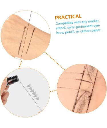Angoily Eyebrow Ink Black Line Measuring Tool Eyebrow Tattoos Ruler Tattooing Ruler Major - Buy Online on GoSupps.com