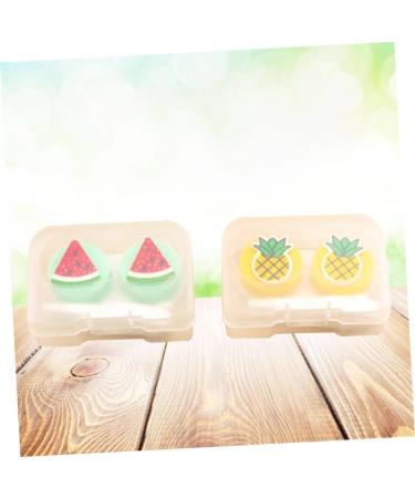 Homsfou 2-Part Contact Lens Box Set | Contact Lens Holder & Case | Small Fruit Design Lens Container for Easy Storage - Buy Online on GoSupps.com