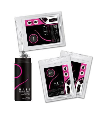 Dark Brown Hair Fibers - 100g/3.5oz | Fuller, Thicker & Undetectable | For Thinning Hair & Sparse Cover | Wig Compatible - Buy Online on GoSupps.com