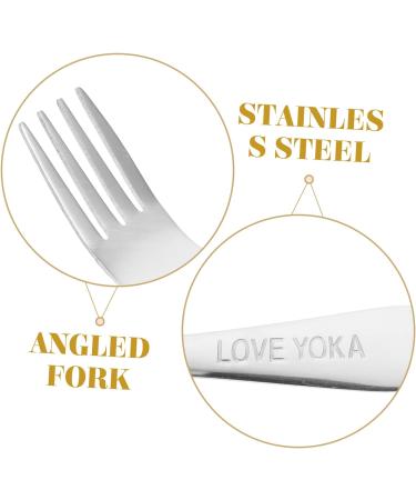 DOITOOL Adaptive Hand Tableware - Lightweight Feeding Assist Fork for Elderly and Disabled - Ergonomic Angled Design - Buy Online on GoSupps.com