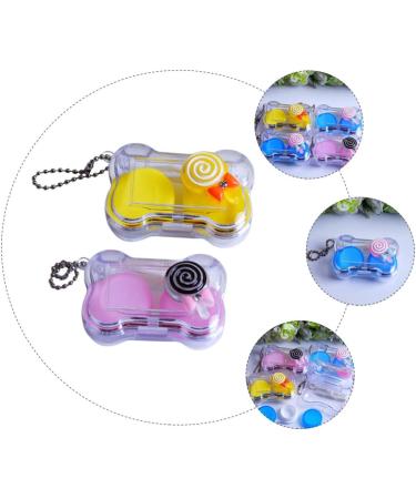 Partykindom Contact Lens Case - Stylish & Compact Organizer for Travel - Eye Lens Holder & Cosmetic Container - Durable Plastic for All Lens Types - Buy Online on GoSupps.com