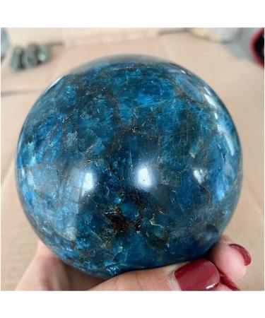 Buy JUKUCKV Blue Apatite Ball - 55mm Natural Healing Stone for Spiritual Support | Polished Crystal for Chakra & Meditation - Buy Online on GoSupps.com