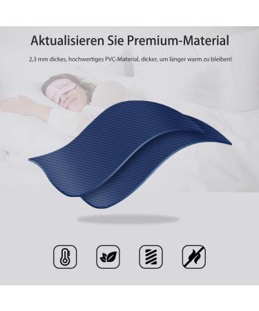 OliviaLiving 2L Hot Water Bottle Classic Striped - Reusable Hot Cold Pack for Pain Relief - Buy Online on GoSupps.com