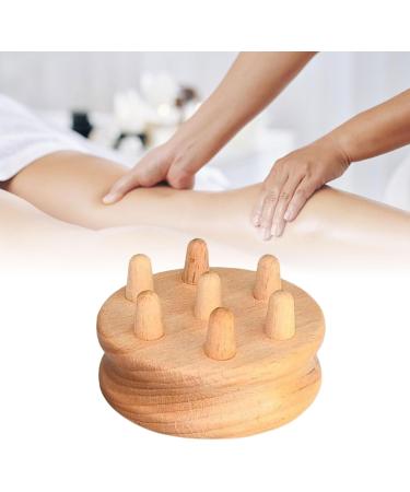 Colcolo Wooden Massage Body Brush - 7 Pearl Manual Gua Sha Tool for Back Legs & Body Contouring | International Shipping Available - Buy Online on GoSupps.com