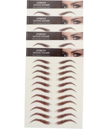 FOMIYES 20 Sheets Waterproof Eyebrow Stickers Decals Hair 4d Imitation Eyebrow Sticker Artificial Tool 3d - Buy Online on GoSupps.com
