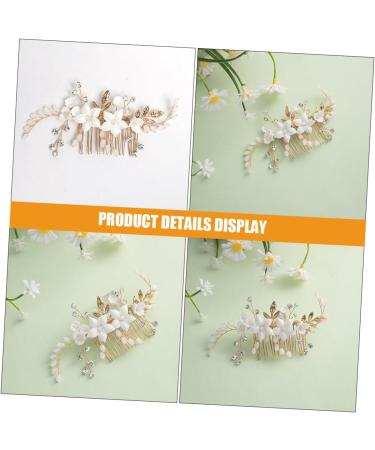 HAPINARY Bridal Headwear Hair Side Comb Flower Hair Comb Hair Accessories for Women Hair Accessories for Flower Hair Accessories Bride Headpiece Girl Headpiece Side Comb for Hair - Buy Online on GoSupps.com