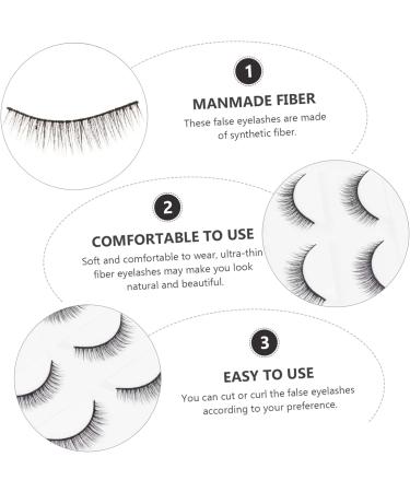 minkissy 10 Pairs Short False Eyelashes Handmade Eyelashes 3d Artificial Eyelashes Thick Cross Eyelashes 3d Fake Eyelashes Lashes Fake Lashes Extend 6d Artificial Fiber Cosmetic - Buy Online on GoSupps.com