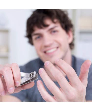 Stainless Steel Heavy Duty Nail Clippers for Thick Nails - Set of 2 | Straight Edge Toenail Clippers for Men and Women - Buy Online on GoSupps.com