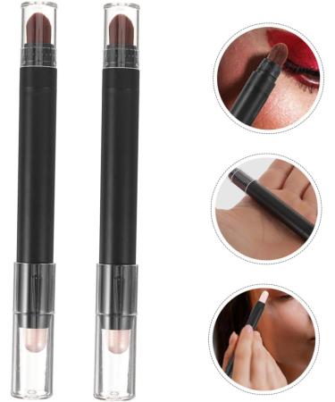 DRESSOOS Eye Makeup Brush 2pcs Eyeshadow Makeup Brush Make up Brush Eye Shadow Eye Makeup Kit Crayon Lasting Pencil - Buy Online on GoSupps.com