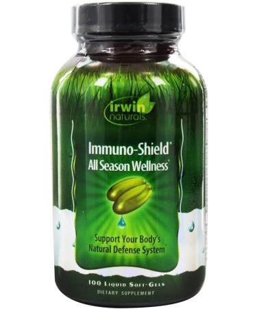 Irwin Naturals Immuno-Shield All Season Wellness - 100 Liquid Soft-Gels for Optimal Health - Buy Online on GoSupps.com