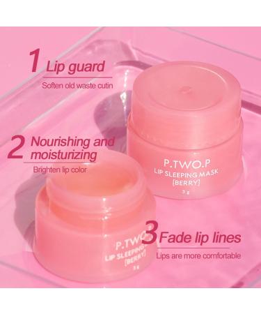 Lip Plumping Mask | Lip Balm Sleeping Mask for Dry and Cracked Lips Softens and Moisturizes Your Lips Skin Care Oils Repairs Lip Wrinkles Rianpesn - Buy Online on GoSupps.com