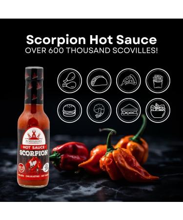 Poppamies Scorpion Hot Sauce Extra Hot Trinidad Scorpion Chili Gluten Free Vegan 150ml | 10+/10 Spiciness - Buy Online on GoSupps.com