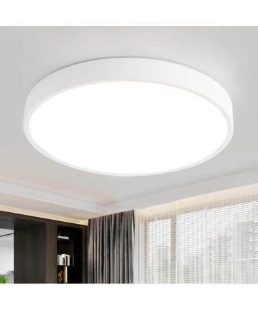 Nats 36W LED ceiling lamp ceiling lamp warm white 3000k 2880lm 400x40mm ultraslim modern light for living room bedroom children's room kitchen office hallway (white) 36W white