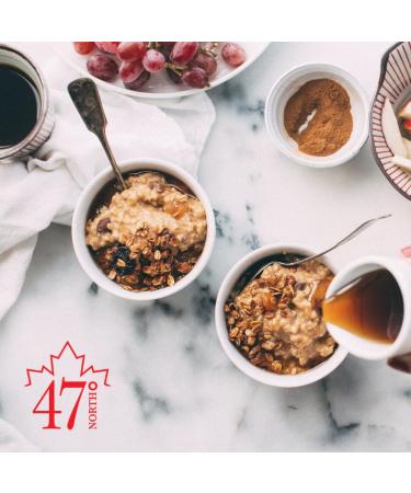 47 North Canadian Bio Maple Syrup - Very Dark Grade A 500ml | Organic Gluten-Free Vegan - Perfect for Pancakes & More - Buy Online on GoSupps.com