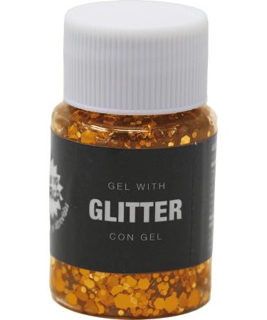  FIESTAS GUIRCA GEL WITH GLITTER BODY FACE 20GR ORANGE - Buy Online on GoSupps.com