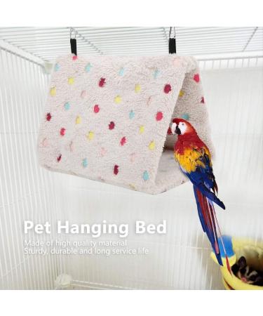 Winter Warm Plush Bird Nest Hammock Hamster Hanging Bed Cave Cage for Parrot Budgie Parakeet Cockatiel Conure Sugar Glider(S) - Buy Online on GoSupps.com