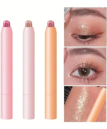 1pc Waterproof High Gloss Pearl Eye Makeup Eye Shadow Stick Shadow Lasting Makeup Shimmer Silkworm Glitter Eyes Eye Tools (Color : 01) - Buy Online on GoSupps.com