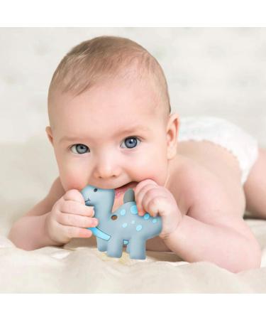 PandaEar Baby Dinosaur Teether Toy | Soothing Massaging Relief for Gums | BPA-Free Soft Silicone for Healthy Oral Development | Natural Organic Teething Aid for Babies, Toddlers, Infants - Buy Online on GoSupps.com