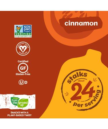 Real Food From The Ground Up Butternut Squash Stalks - 6 Pack (Cinnamon) - Healthy Snack Option - Buy Online on GoSupps.com