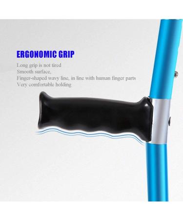 Crutch Portable Collapsible Arm Elbow Crutches Thickened Aluminum Disabled Armpit Rehabilitation Walker 2PCS (2PCS) () Bathing in Sunlight - Buy Online on GoSupps.com