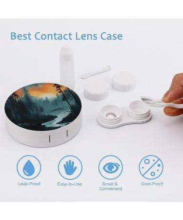 Portable Cute Contact Lens Travel Kit with Mirror | Daily Outdoor Essential - Shop Now - Buy Online on GoSupps.com