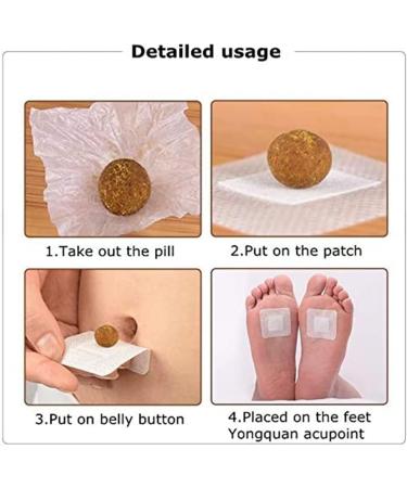 Qclowni 3060 Pcs Mugwort Navel Sticker Herbal Slimming Belly Pellet Natural Herbal Chinese Medicine Abdominal Sticker for Women and Men 60 Pcs - Buy Online on GoSupps.com