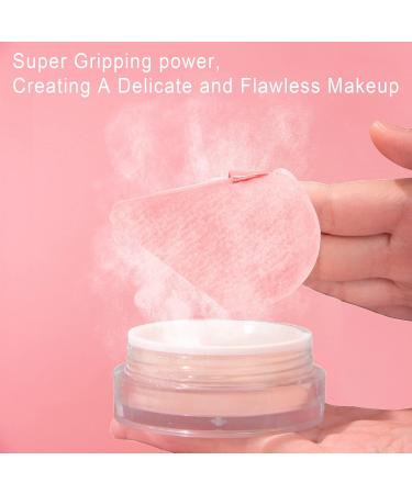FRAGLOW Powder Puffs - 6 Soft Triangle Makeup Puff Set for Loose & Mineral Powder | Velour Foundation Blender Sponge | Beauty Tools (Pink - Buy Online on GoSupps.com
