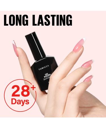 TOMICCA Pink Gel Nail Polish - Clear Pink & Nude Shades for DIY French Manicure | Soak Off UV Jelly Polish - Buy Online on GoSupps.com