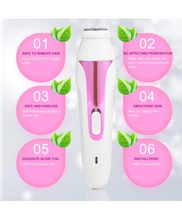 5-in-1 Facial Hair Remover & Eyebrow Trimmer - Electric Hair Removal Epilator for Women | Pink Beauty Tool - Buy Online on GoSupps.com