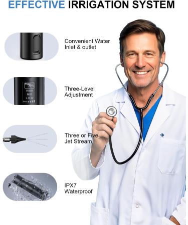 Updated Ear Wax Removal Kit IPX7 Waterproof Ear Cleaning Tool with Clear LED Display USB Rechargeable Electric Ear Irrigation Flushing System Safe and Effective Electric Ear Cleaner Tool - Buy Online on GoSupps.com