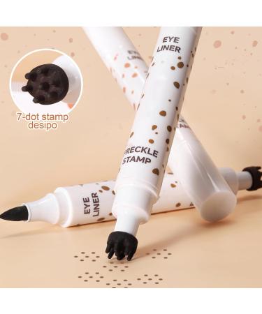  Diuyzoc 3.6ml Dual-Tip Freckle Pen | Matte Stamping Freckle Pen - Sweatproof for Women's Everyday Wear Shows Parties Evenings Concerts - Buy Online on GoSupps.com