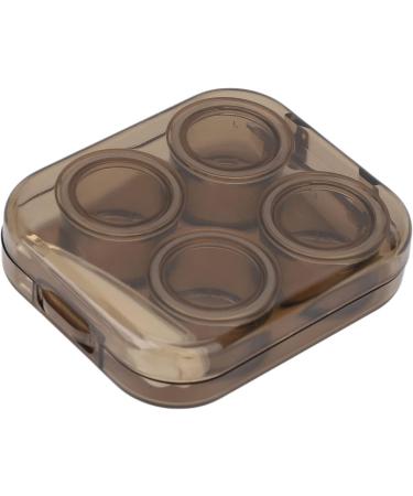 Contact Lenses Container Protective Transparent Contact Lens Case Tweezer Clip Kit Portable for Office for Travel for Women (Brown) - Buy Online on GoSupps.com