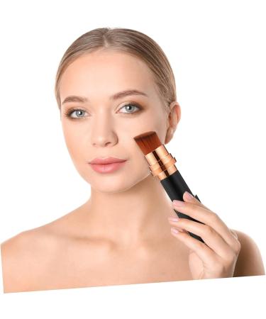 POPETPOP Telescopic Makeup Brush Makeup Telescopic Cosmetics Brush Concealer Brush Foundation Brush Double-head Makeup Brush Makup Tool Travel Multifunction Plastic Powder Brush 13.5x2.6cm Black - Buy Online on GoSupps.com