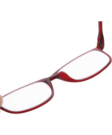PROFLEX BluOptix Blue Light Blocking Computer Reading Glasses Red 3.0 Dioptres - Lightweight, Flexible, Scratch-Resistant Unisex Design (+0.0 to +4.0 Dioptre Options) - Buy Online on GoSupps.com