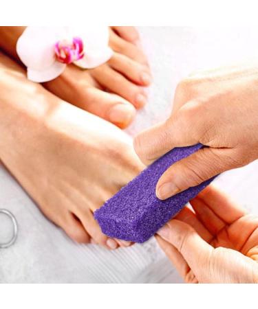 Pumice Stone for Feet - Disposable Purple Pedicure Scrubber (40 Count) - Exfoliator Sponge for Dead Skin Removal - Buy Online on GoSupps.com
