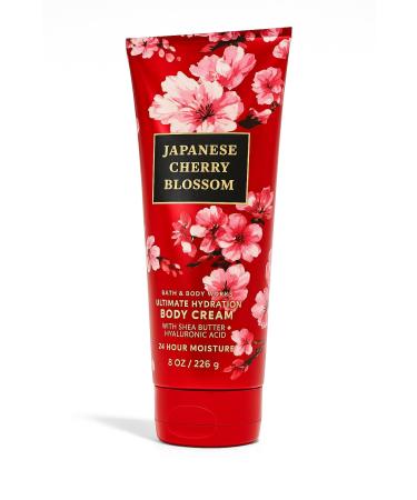 Bath & Body Works Japanese Cherry Blossom Ultimate Hydration Body Cream 8 oz / 226 g Aloe Shea Butter Cocoa Butter 24-Hour Moisture