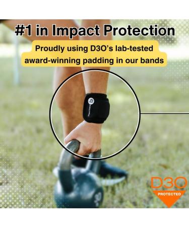 Impact Tied QB: Ultimate Universal Smartwatch Protection Bracelet - Compatible with Apple Watch Fitbit Garmin Samsung & More - Sizes L/XL Black - Buy Online on GoSupps.com