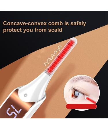 Electric Lash Curler Heated Eyelash Curler with 4 Gears Portable Reusable Makeup Tool - Buy Online on GoSupps.com