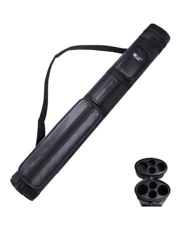 GSE Games & Sports Expert 2x2 Deluxe Hard Billiard Pool Cue Stick Carrying Case (Several Colors Available) Oval - Black - Buy Online on GoSupps.com