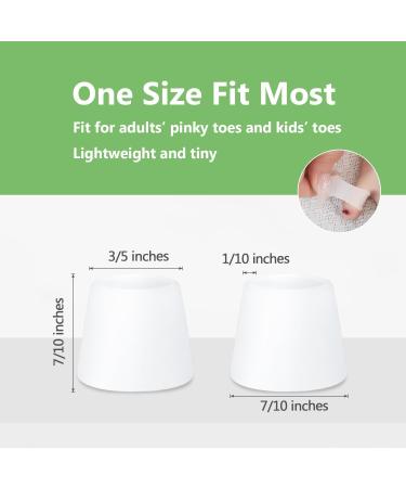 Silicone Toe Protectors - 14 Pack Gel Pinky Toe Covers for Blisters Corns & Calluses | Comfort for Men & Women - Buy Online on GoSupps.com