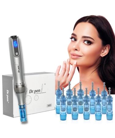 Dr. Pen Ultima M8S Microneedling Pen Professional Kit - Authentic Multi-function Wireless Derma Beauty Pen - Trusty Skin Care Tool Kit - 0.25mm 12pins  2 + 36pins  2 + 42pins  2 + RNano x2 + SNano x2