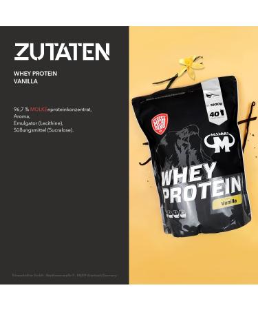 1kg Mammut Whey Protein - Vanilla Flavor with Free Shaker Bar & Powderbank | International Shipping - Buy Online on GoSupps.com