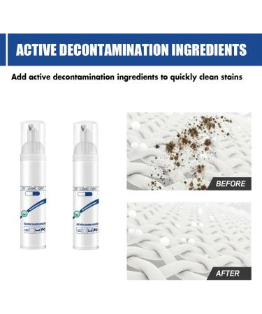 Dry Foam Cleaner 2023 New Dry Foam Cleaner Stain Remover Active Enzyme Stain Remover 100ml Wash-Free Foam Cleaner Garment Stubborn Stain Cleaner Oil Remover (2 PCS) - Buy Online on GoSupps.com