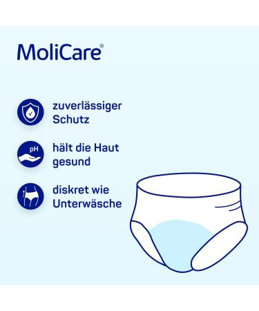 MoliCare Pants Night - Size L (100-150) | 60 Pieces for Moderate Urinary Incontinence | Comfortable & Discreet Protection - Buy Now! - Buy Online on GoSupps.com