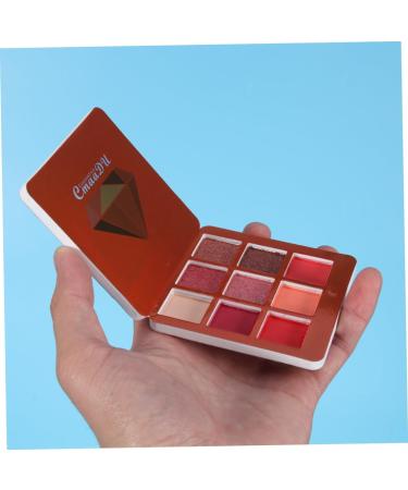 Beavorty Eyeshadow Powder 9 Eyeshadow Women Eye Shadow Metallic Eye Shadow Palettes Makeup Palette Flash Shimmer Eyeshadow 1 count (Pack of 1) Red - Buy Online on GoSupps.com