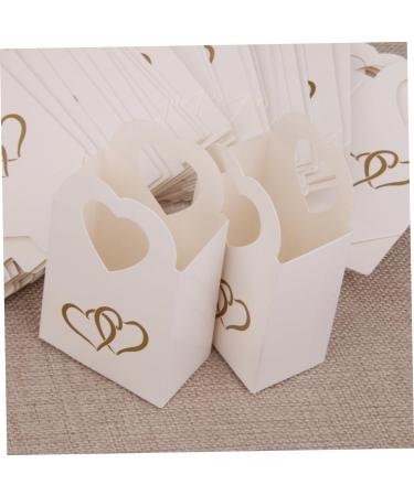 CHILDWEET 50pcs Box Box Favor Boxes Candy Boxes White Decorative Box Heart-shaped - Buy Online on GoSupps.com
